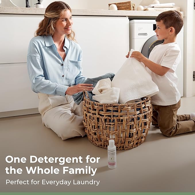 Heritage Park Luxury Laundry Detergent | Dermatologist Tested Plant based Natural & Enzyme Laundry Detergent | Sensitive Skin Friendly - Spring Magnolia (4 fl oz Trial Size)