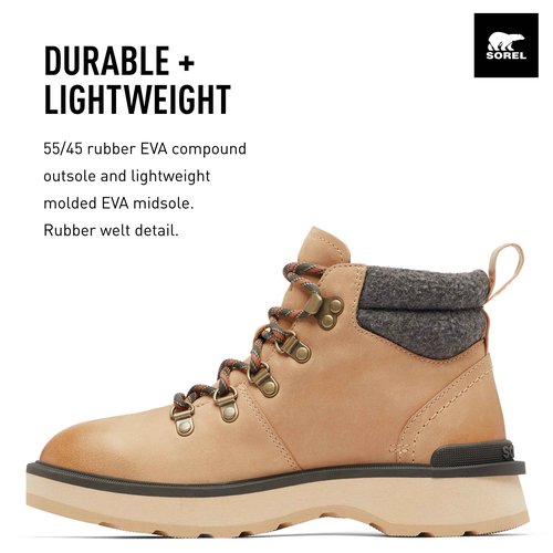 Sorel Women's Hi-Line Hiker Cozy Boots - Canoe, Ceramic - Size 6