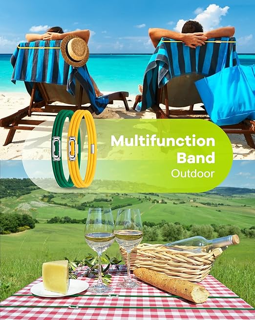 Garbage Can Bands Cord Lord Design Adjustable Large Trash Can Rubber Bands Fits 8-33 Gallon Trash Cans Multifunction Bands Litter Box Bands for Kitchen Tables Picnic Party 12 Pack