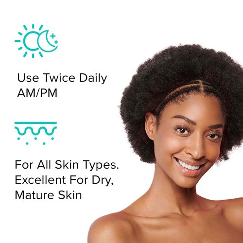 ClarityRx Feel Better Hyaluronic Acid Face Moisturizer, Natural, Plant-Based Moisturizing Cream with Jojoba Oil & Hyaluronic Acid for Hydration, Smooths Dry, Aging Skin, No Parabens, All Skin Types