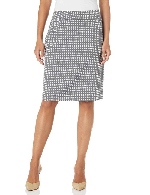 Le Suit Women's JKT/Skirt Suit, Black/Vanilla ICE