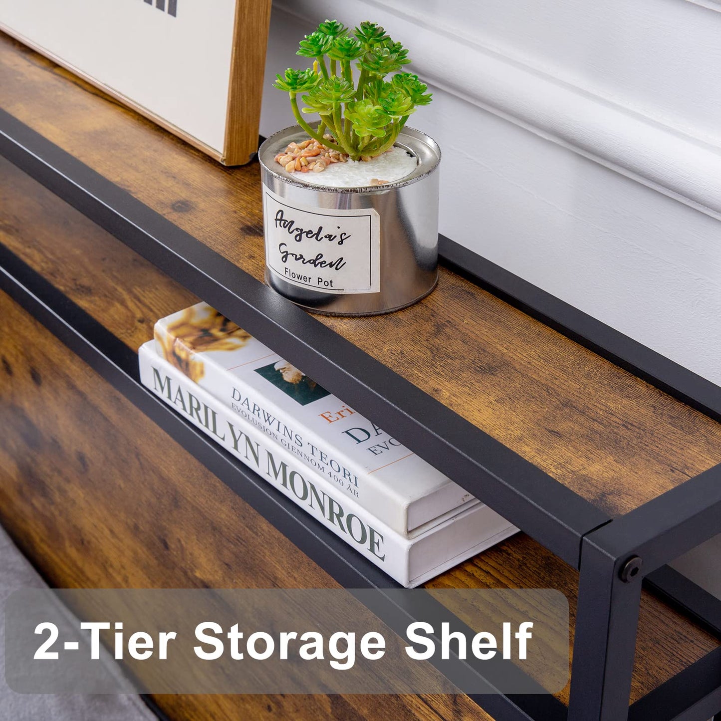 GAZHOME Twin XL Bed Frame with 2 Storage Drawers, Platform Bedframe with Storage Headboard, Strong Metal Slat Support/No Box Spring Needed/Easy Assembly/Space Saving