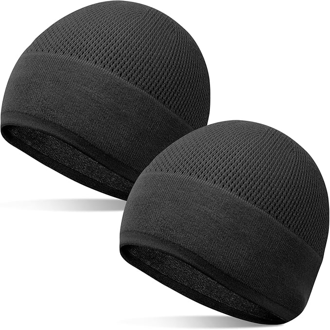 Bamboo Lightweight Skull Cap Beanie Hat for Men Women, Soft and Comfy Sleep Cap Watch Hat