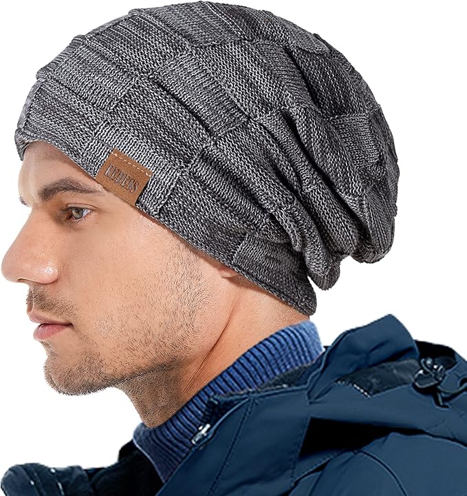 REDESS Beanie Hat for Men and Women Winter Warm Hats Knit Slouchy Thick Skull Cap