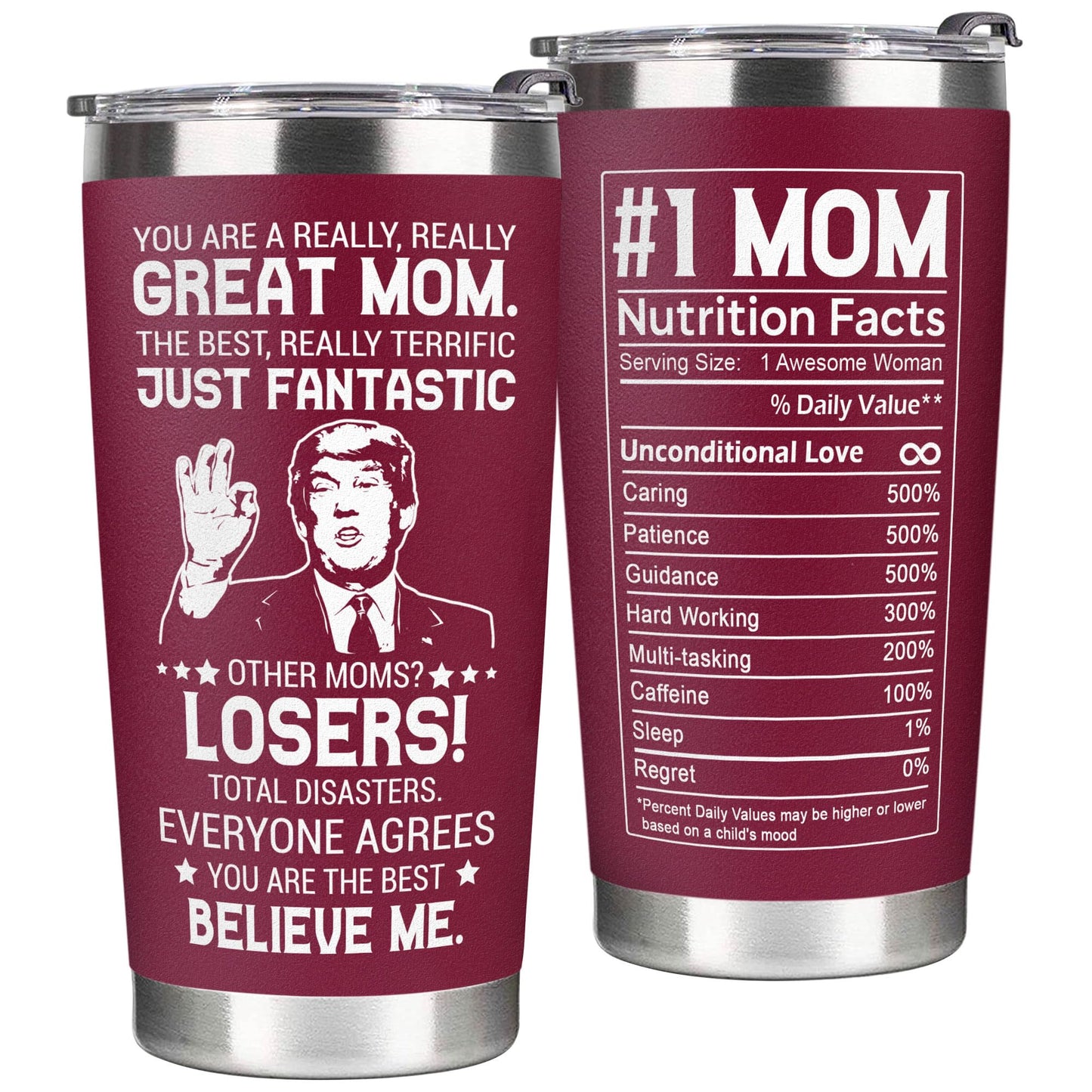 Gifts for Mom from Daughter, Son - Mothers Day Gifts for Mom, Wife, Women - Moms Birthday Gift Ideas, Cool Birthday gifts for Moms, Mothers - Best mom Tumbler, 20 Oz Stainless Steel moms Coffee Cup