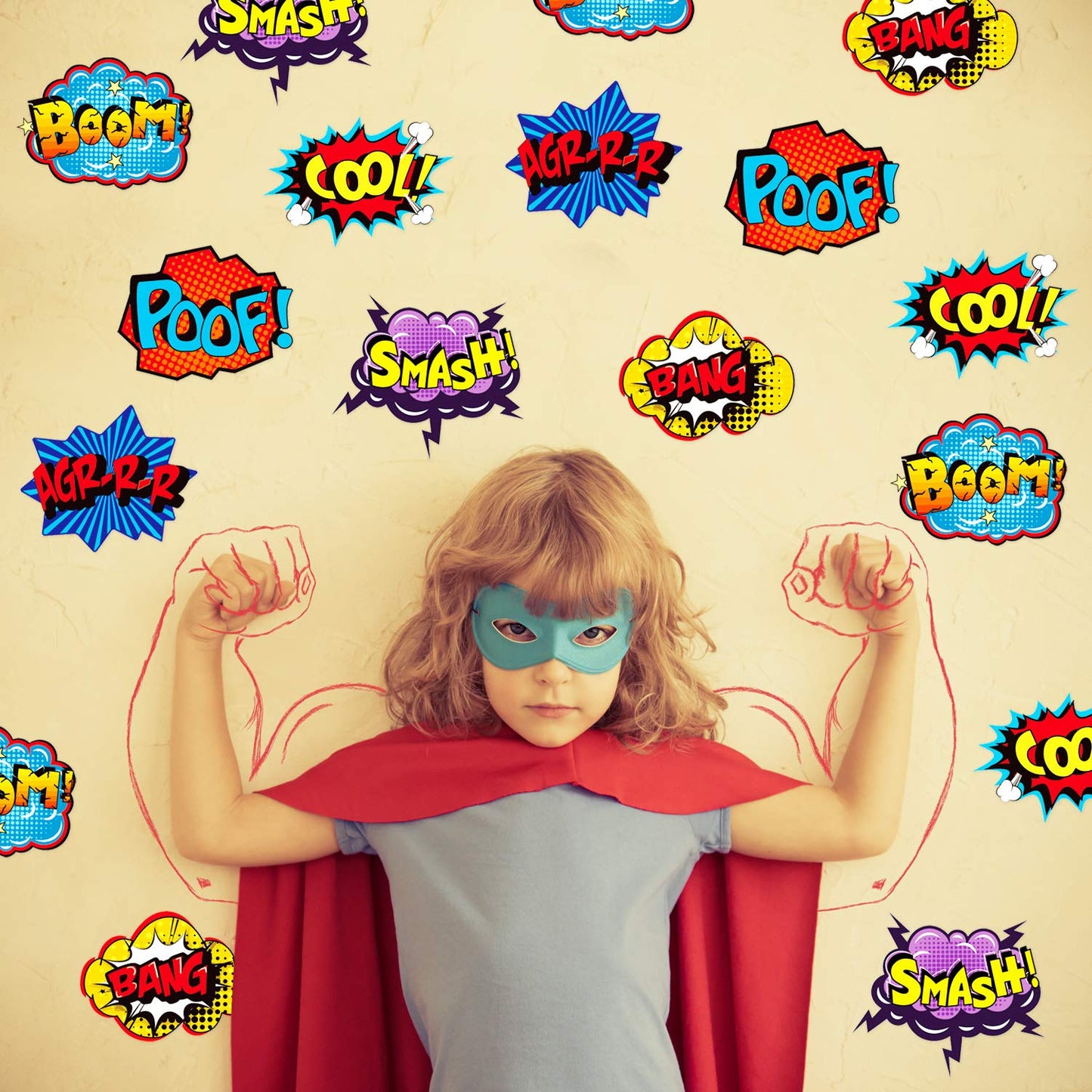 Blulu 30 Pieces Hero Themed Party Decorations, Fun Hero Sign Cutouts Signs Paper Cardboard Cutouts