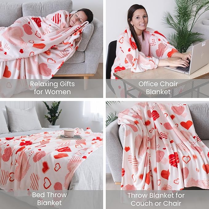 Wearable Blankets for Women, Adult Wearable Blanket Men, Valentine's Day Gifts for Her, Wife Birthday Gift Ideas