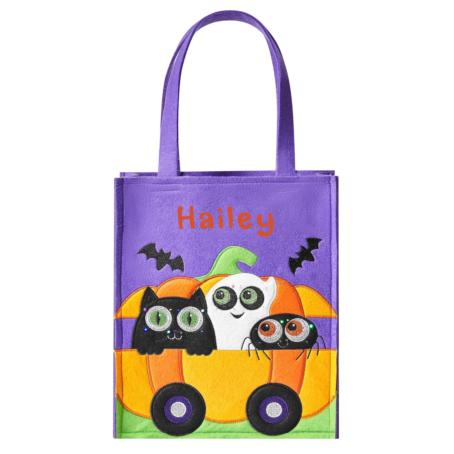 Let's Make Memories Personalized Light-Up Halloween Trick-or-Treat Bag - Pumpkin