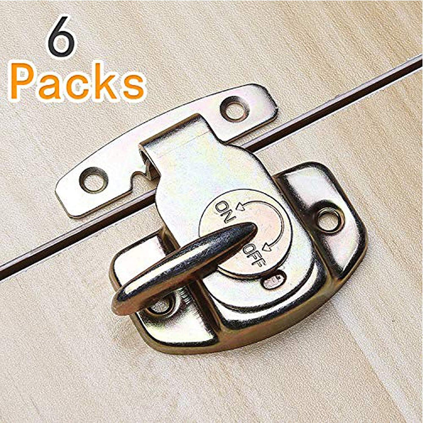 6 Sets of Align-N-Lock Table Locks, Abuff Heavy Duty Dining Training Table Buckles Connectors Great for Table Leaf, Extension Tables, Computer Workstations and Conference Tables