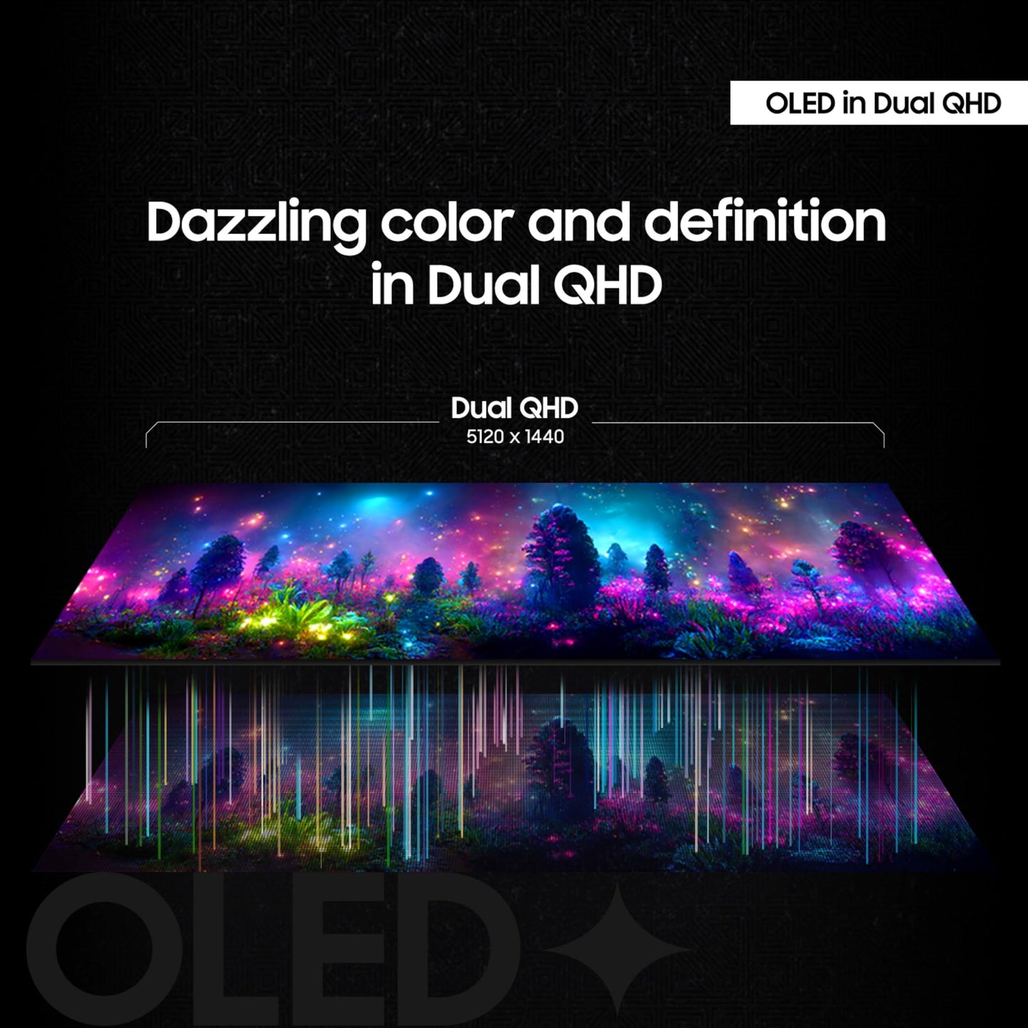 Samsung 49" Odyssey OLED G9 (G91SD) Dual QHD QD-OLED G-Sync Compatible Curved Gaming Monitor, 144Hz, 0.03ms, AMD FreeSync Premium Pro, Ergonomic Stand, 3 Year Warranty, LS49DG910SNXZA