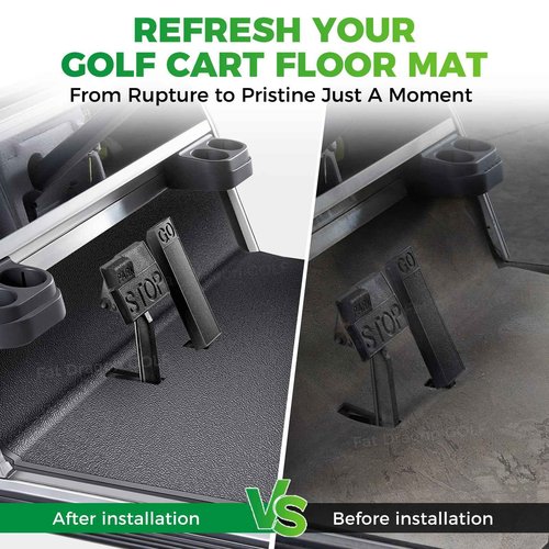Panglong Club Car DS Floor Mat, Factory Style Full-Coverage Club Car Floor Mat, Suitable for Club Car DS 1982-up Golf Cart, Replace OEM#1015032, 101503202