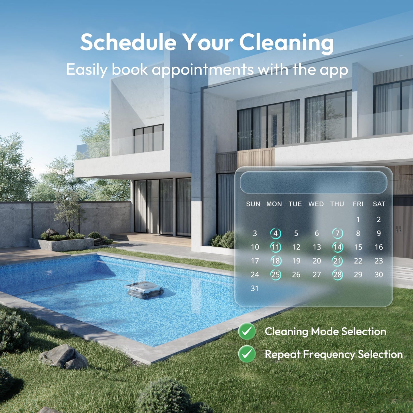 (2026 Upgrade) BUBLUE Bubot 800P Gen2 Robotic Pool Cleaner, Pool Vacuum for Inground Pools,with Smart Navigation, App Control & Scheduling, Cleans Floor/Wall/Waterline, for Pools up to 1,076 Sq.Ft.
