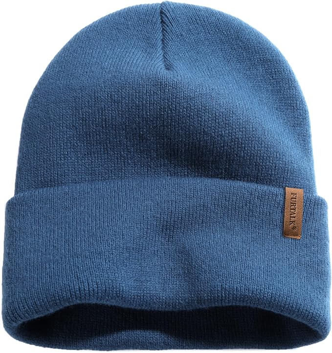 FURTALK Beanie for Men Women Cuffed Thick Knitted Unisex Winter Hat Beanies Skull Cap