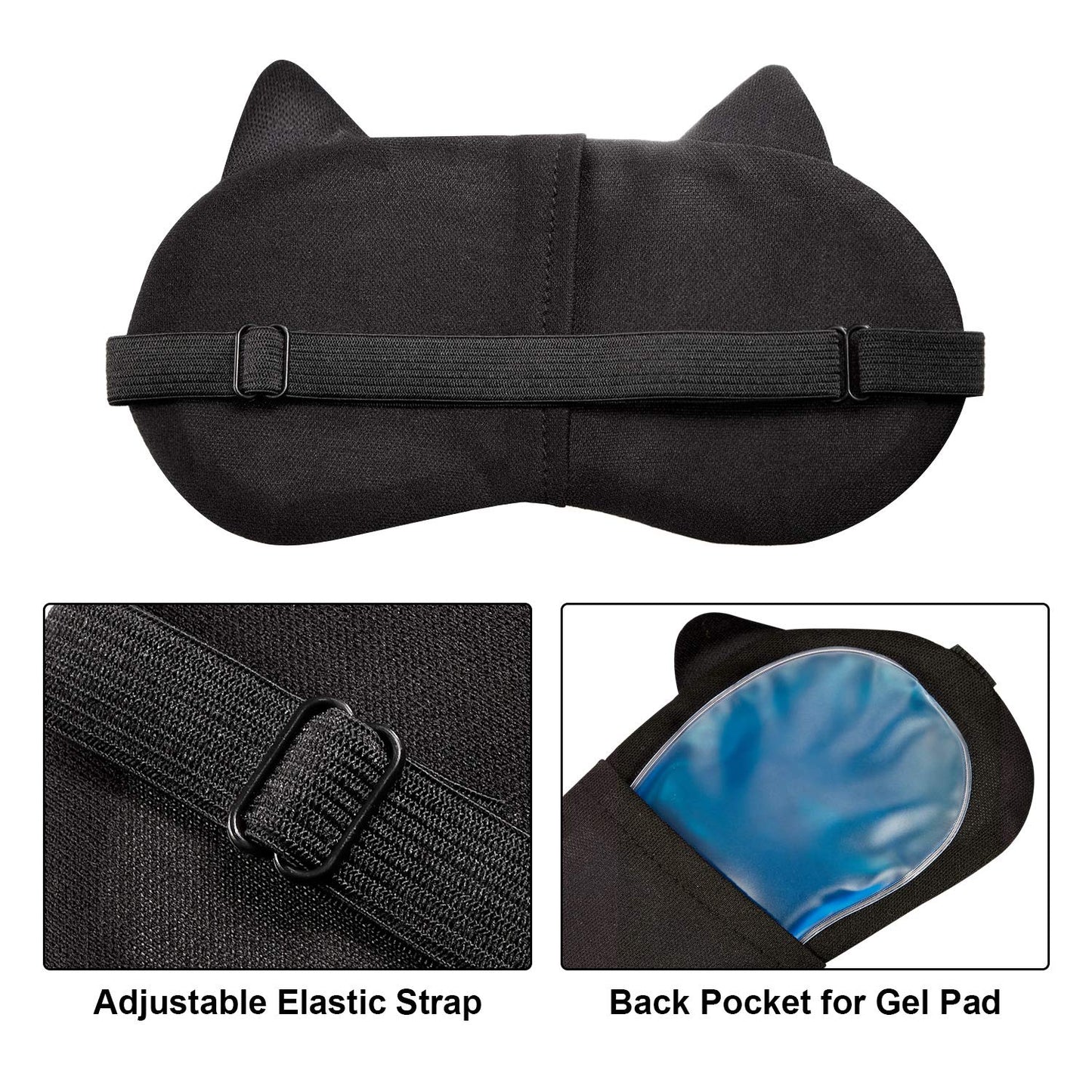 Syhood 10 Pack Funny Blindfolds for Party Game Cute Animal Sleep Mask Cat Dog Soft Blindfold Eye Cover with Adjustable Strap for Adults Men Women