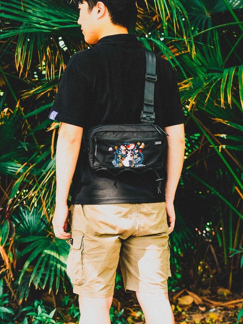 TACTICAL_GEEK Cache L4 EDC Sling Bag, Lightweight Crossbody Shoulder Bag, Sling Strap Backpack (Rabbit)