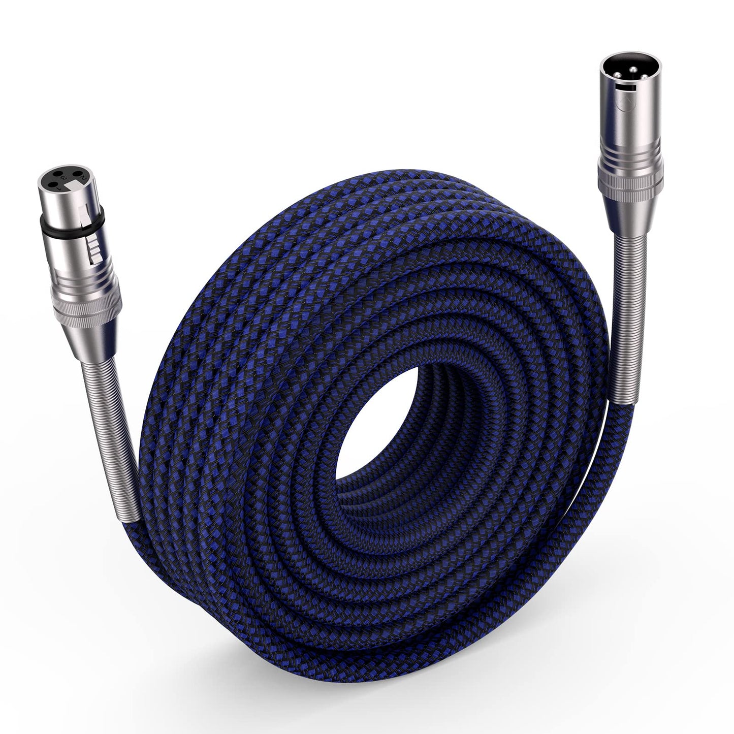 Ciwoda Xlr Cable 200Ft, Multi-Color Heavy Duty Nylon Braided Xlr Male To Female, Microphone Cable 3 Pin Balanced Xlr Cable Compa