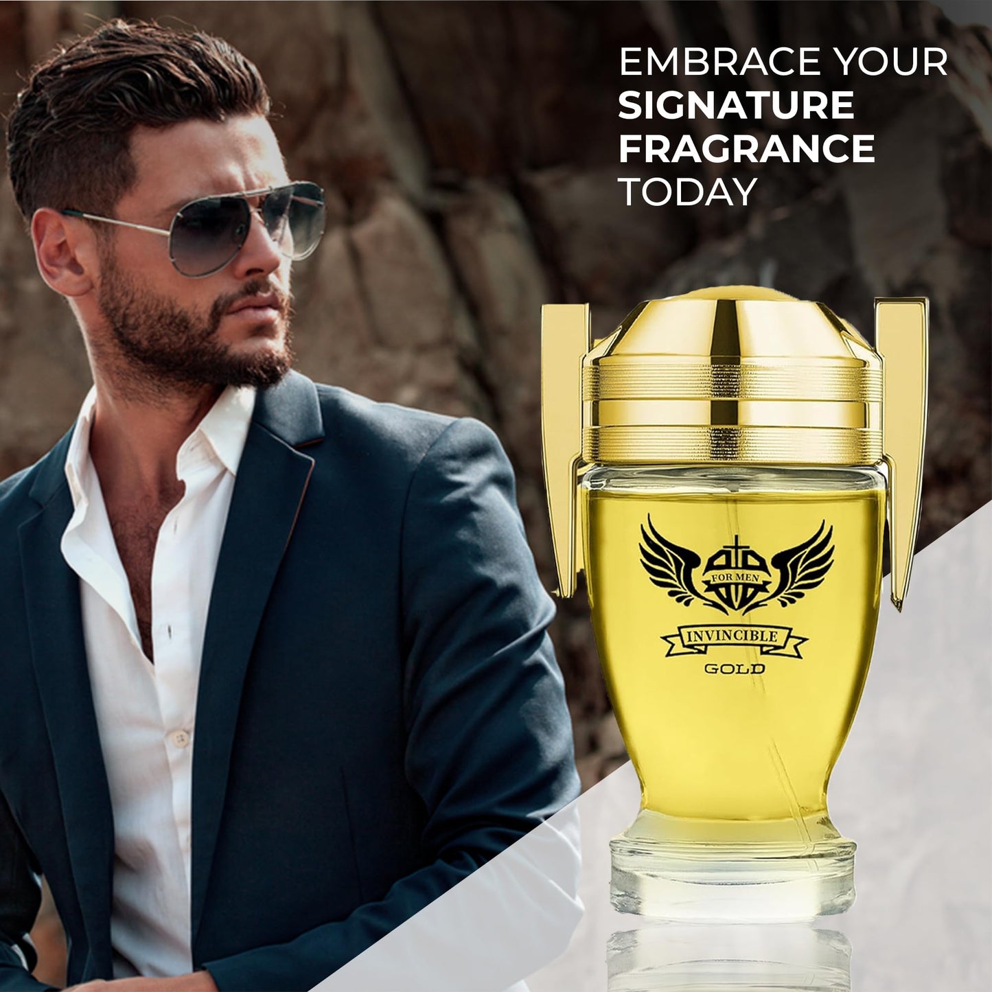AFLUXE Men's Cologne Invincible Set Wonderful Multi Scent Eau de Toilette Natural Spray Men's Perfume For all Day Used 100ML Each Bottle(1 PCS)