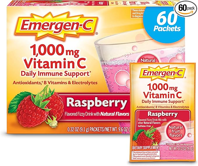 Emergen-C 1000mg Vitamin C Powder, with Antioxidants, B Vitamins and Electrolytes, Vitamin C Supplements for Immune Suppor...