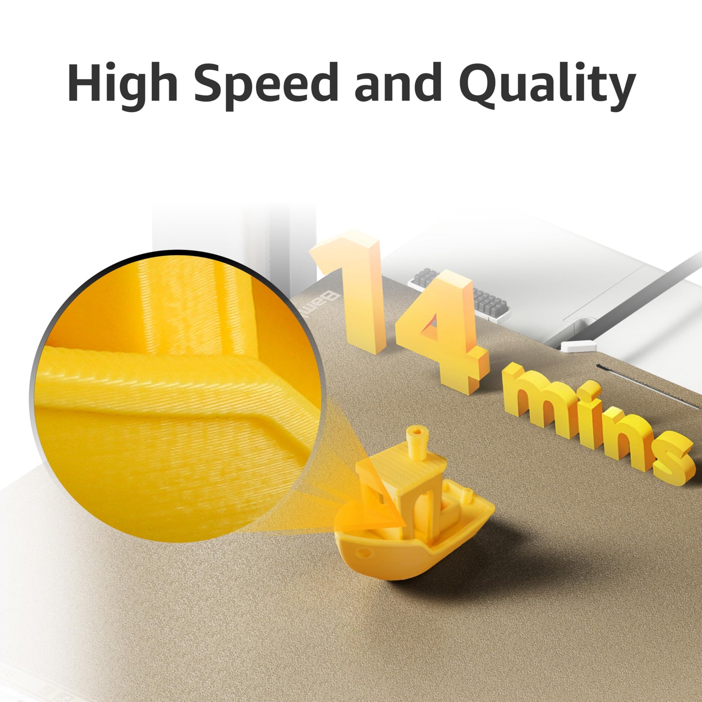 Bambu Lab A1 Mini Combo, A1 Mini 3D Printer and AMS lite, Support Multi-Color 3D Printing, High Speed & Precision, Full-Auto Calibration & Active Flow Rate Compensation, ≤48 dB Quiet FDM 3D Printers