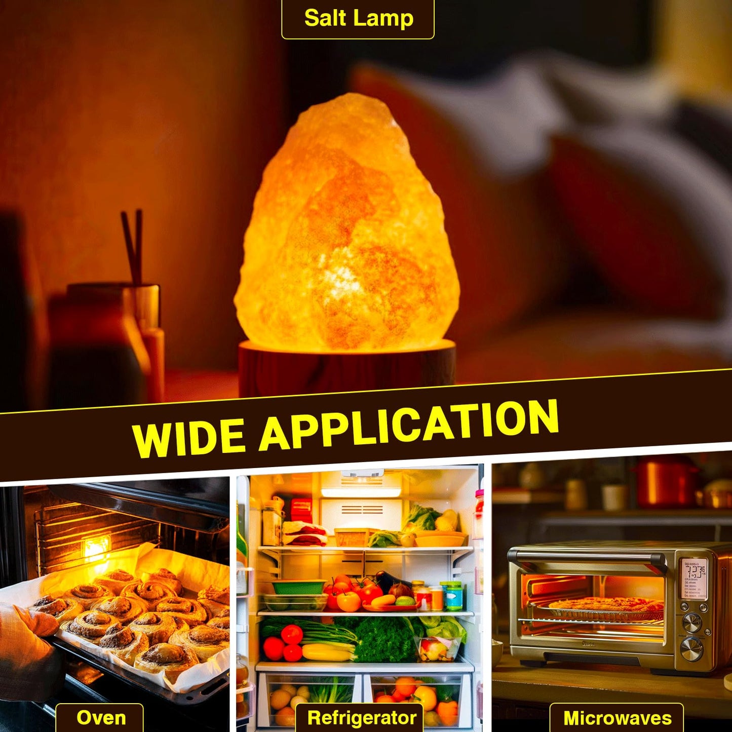 Blakapoo E12 T20 Salt Lamp Bulbs 15W 120V Original Salt Lamp E12 Base Replacement Himalayan Salt Lamps,Salt Lamps Baskets,Plug-in Wax Warmers,Night Lights (Pack of 2)