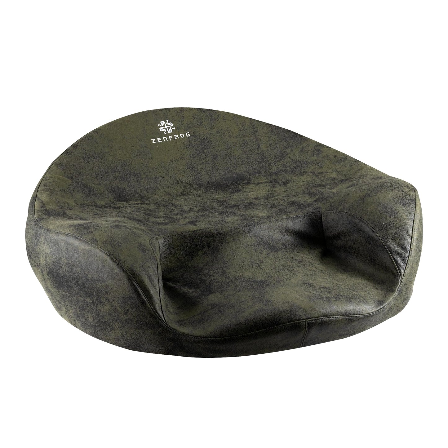 ZENFROG Ergonomic Meditation Cushion/Chair/Seat/Floor Pillow for Home/Office/Studio – Memory Foam, Removable & Washable Cover, Designed for Long Period Meditation Comfort (Dark Green)