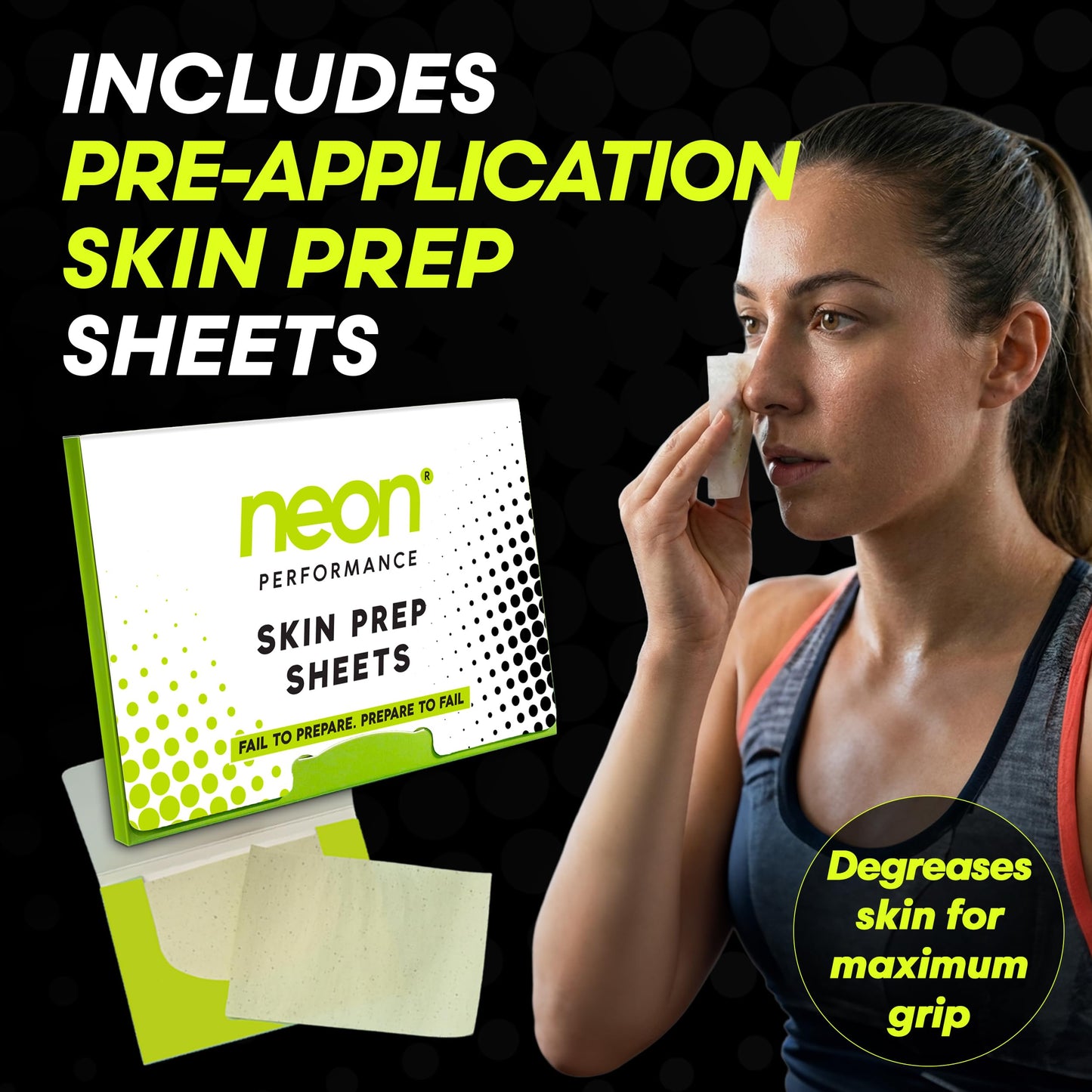 Neon Performance - Nasal Strips (60 Count) - Oil & Sweat Resistant Adhesive - Athletic Nasal Strips for Sport & Nose Strips for Snoring & Sleeping - Nose Strips for Breathing (Clear Transparent)