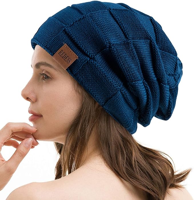REDESS Beanie Hat for Men and Women Winter Warm Hats Knit Slouchy Thick Skull Cap