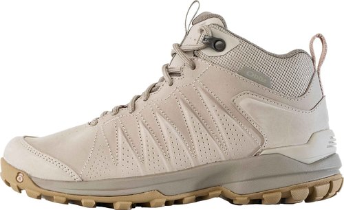 Oboz Women's Sypes Mid Leather B-Dry Waterproof Hiking Shoe, Snow Leopard, 8.5