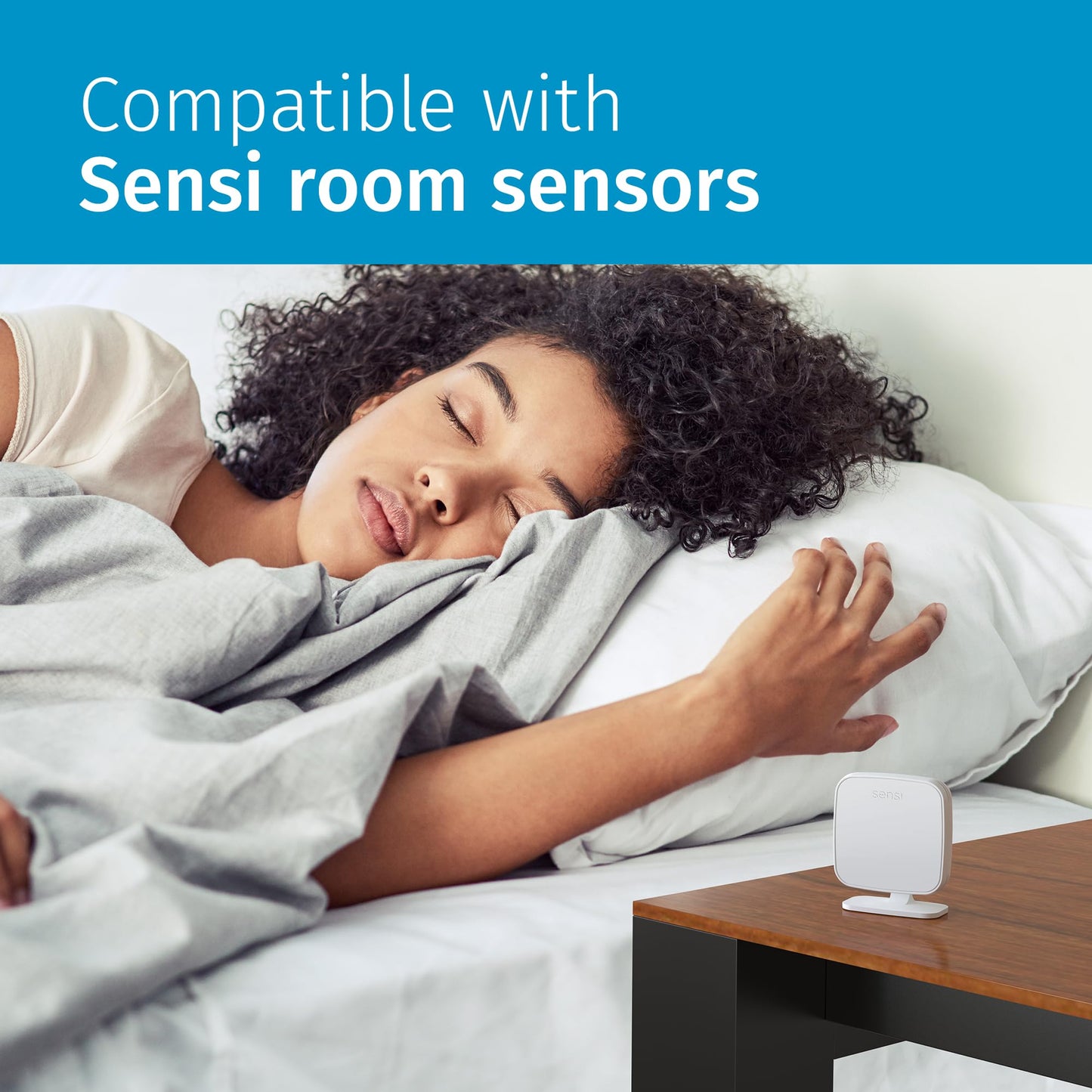 Sensi Touch 2 Smart Thermostat with Touchscreen Color Display, 100 Years of Expertise, Programmable, Wi-Fi, Data Privacy, Easy DIY, Works with Alexa, Energy Star Certified, ST76W, C-Wire Required