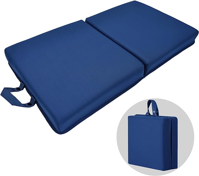 OFiSEXPT Garden Kneeling Pad,Bath Kneeler Pad,Memory Foam Knee Cushions for Gardening, Extra Thick Knee Pad, Water Resistant Prayer Pillow for Work, Yoga, Physical Therapy (Blue)