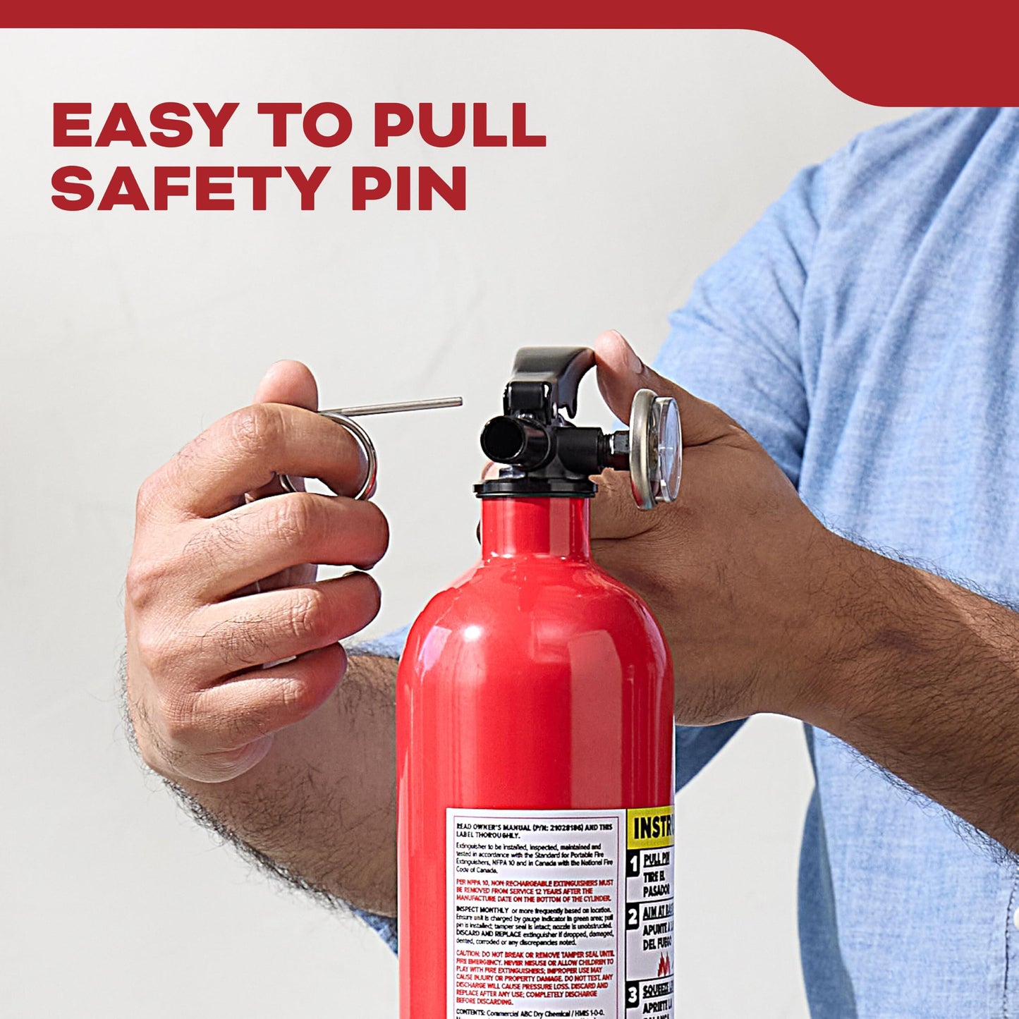 Kidde Multi Purpose Fire Extinguisher for Home, Office, Dorm, Residential, 1A10BC, 6 Pack