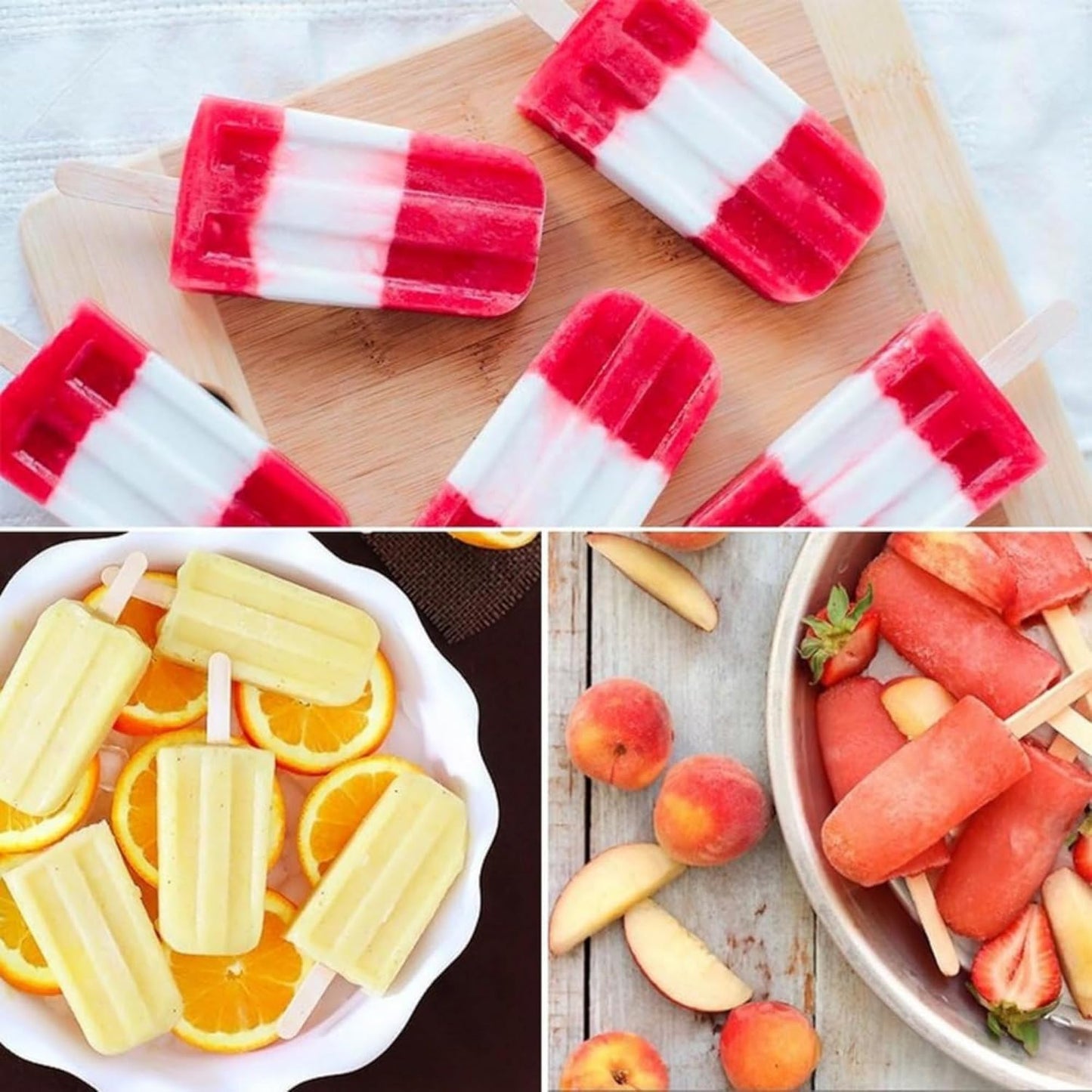 Jumbo 6 Inch Wooden Multi-Purpose Popsicle Sticks,Craft, Ice Cream, Wax, Waxing, Tongue Depressor Wood Sticks [100 Count]