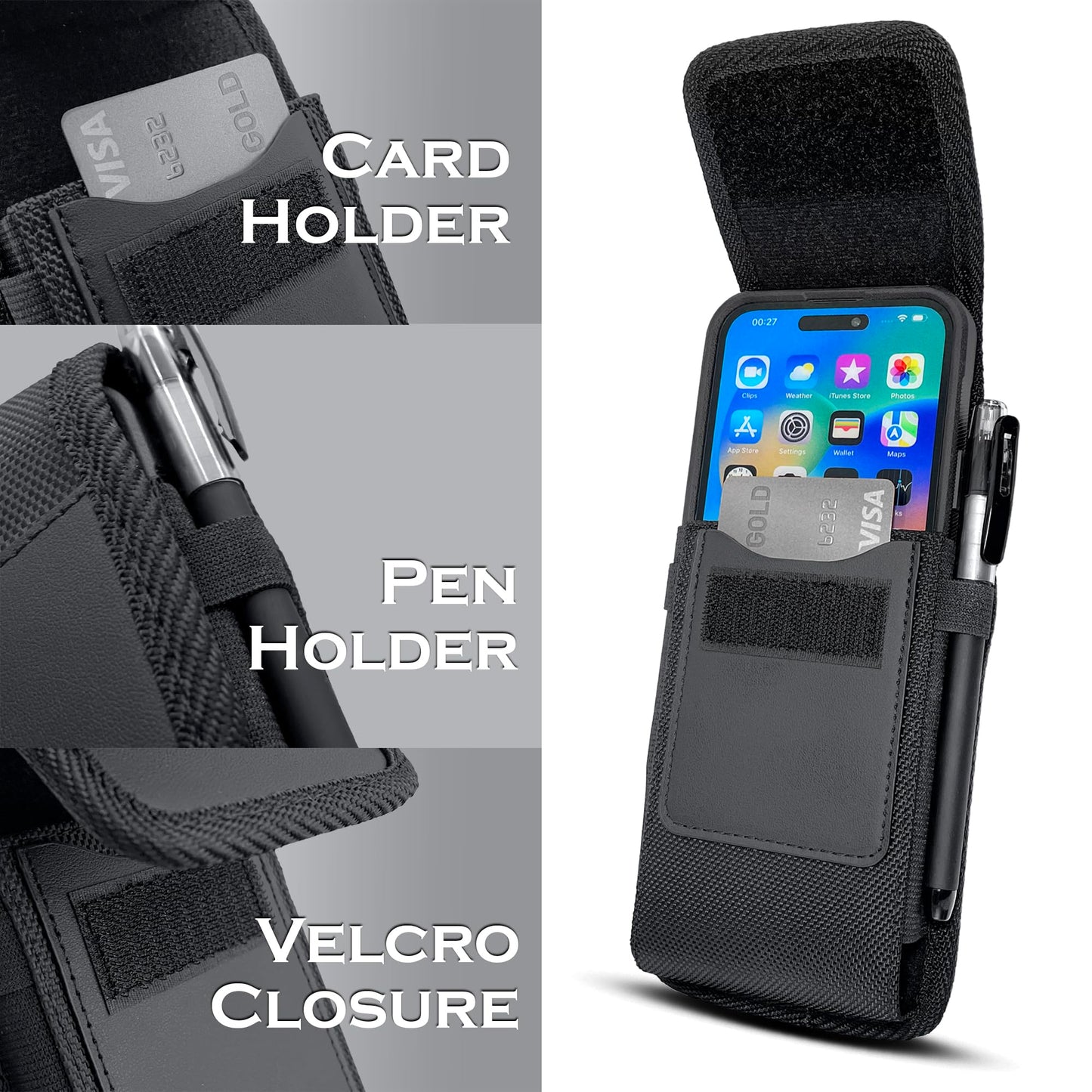 Meilib Holster For Samsung Galaxy S25+ Plus 5G, S24+, S24 Fe, S23+, S23 Fe, S22+, S21+, S20+, A54 A35 A25 Cell Phone Belt Holder