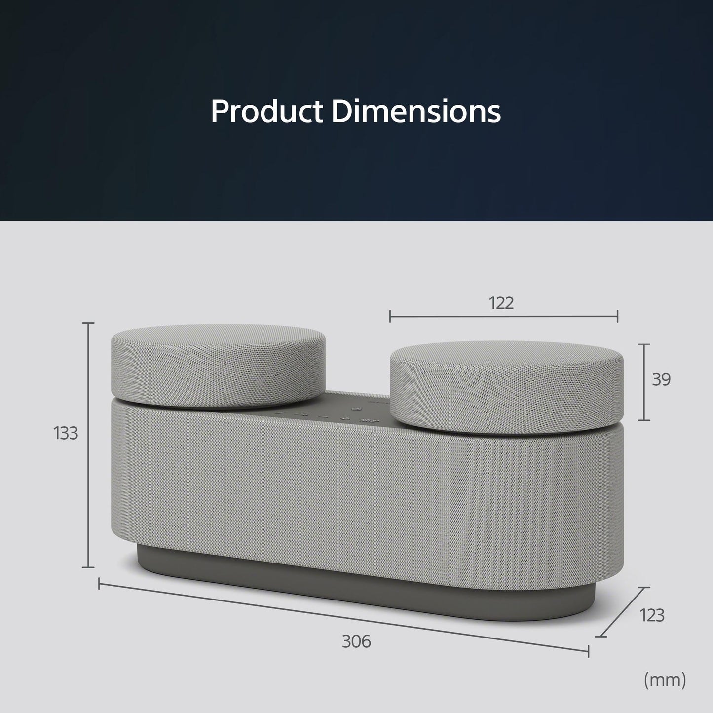 Sony HT-AX7 Portable Theater System for Tablet, Phone, Laptop, Projector - Cinematic Surround Sound Speaker - 30H Battery - Easy Bluetooth Connection