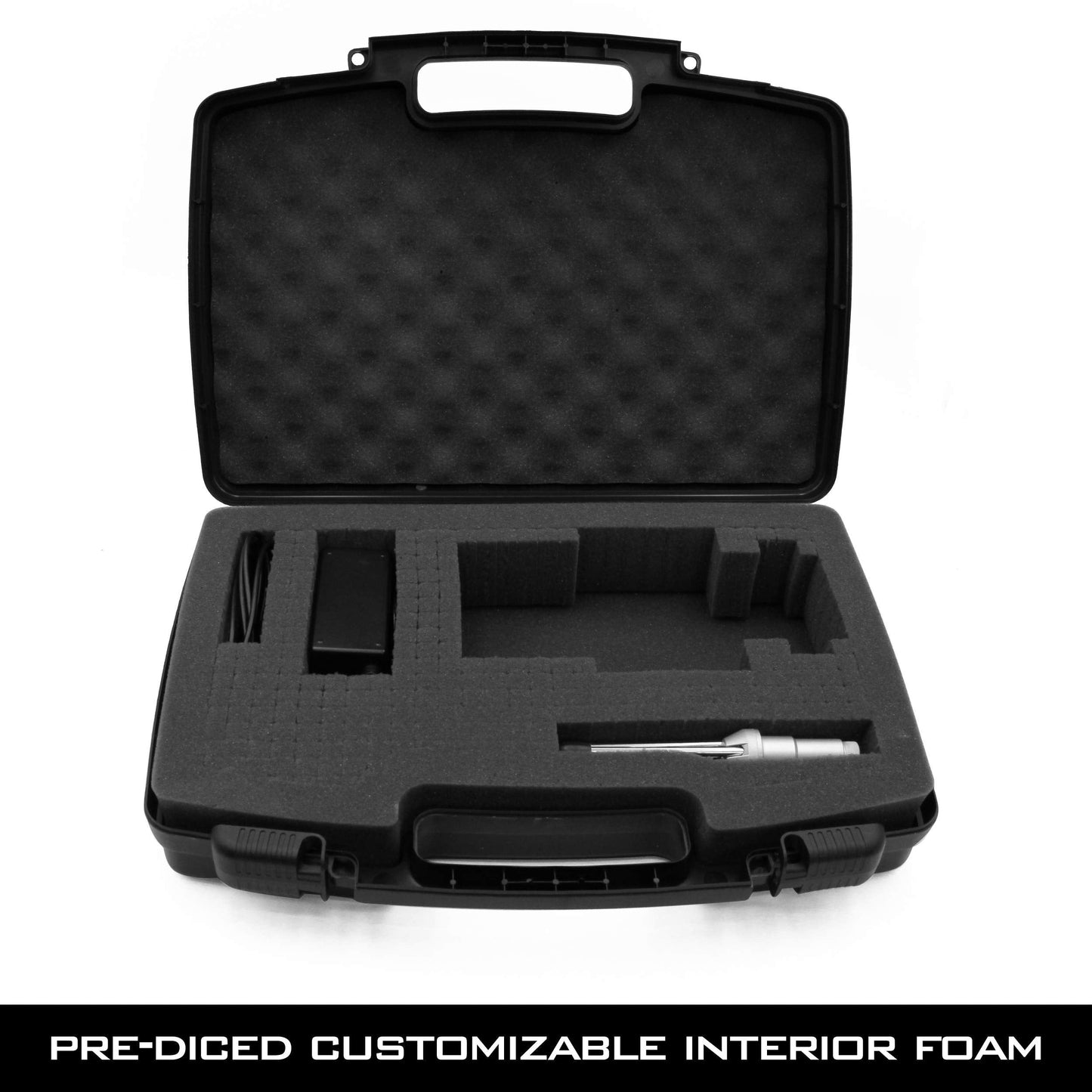 Casematix Travel Case Compatible With Zoom H8 Handy Recorder Or Zoom R4 Multitrak 32 Bit Float Recorder - Hard Shell Carrier For