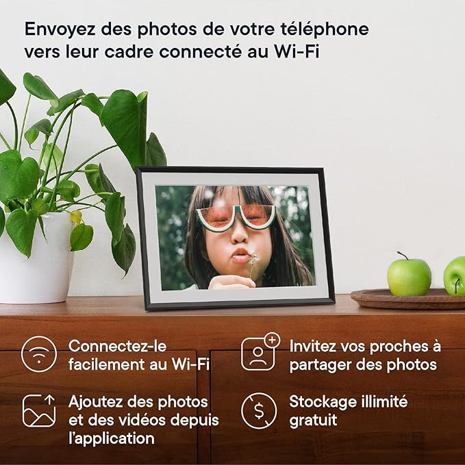 Aura Digital Picture Frame - 10.1" HD Mat Display | Wirecutter's Best Digital Frame for Gifting | Text Photos Directly to Your Frame from Anywhere | Quick & Easy Setup Over WiFi - Free App | No Fees