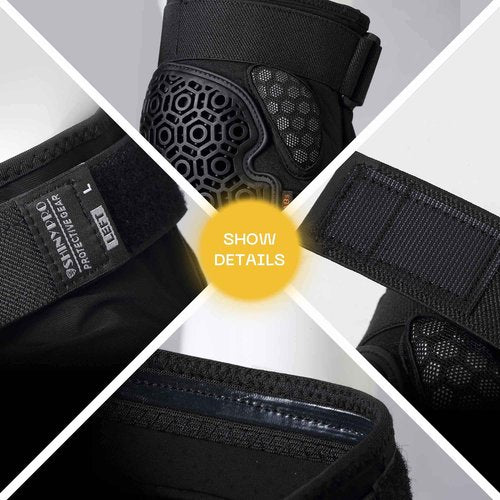 SHINYPRO Snowboard Ski Skate Knee Pads MTB BMX Knee Pads Heavy Protection Soft Impact Not Painful M Size