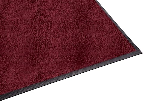 Guardian 94030655 Platinum Series Indoor Wiper Floor Mat, Rubber with Nylon Carpet, 3'x6', Burgundy