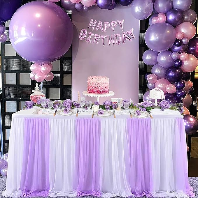 DearHouse Artificial Peony Flower Garland - 6ft/Strand Silk Peony Garland with Pink Flowers for Wedding Party Table Decoration,Deep Ruby (Wisteria)