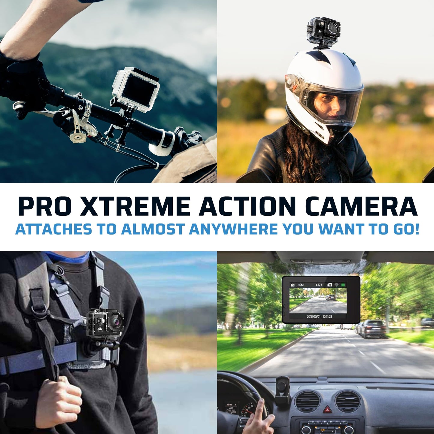 Falcon 4K Drone with Camera | Quadcopter for Kids and Adults, Beginner to Pro, Xtreme Pro Cam 4K Action Camera - Ultra HD Waterproof Camera with Wi-Fi, 170 Wide Angle