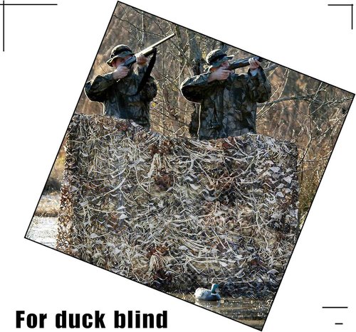 FullLit Camo Netting, Camouflage Netting, 20ft×20ft Hunting Blind Camo Net, Army Party Decorations, Sunshade Fence Nets, Camo Mesh, Great for Camping, Shooting, Photograph, Car Cover, Outdoor