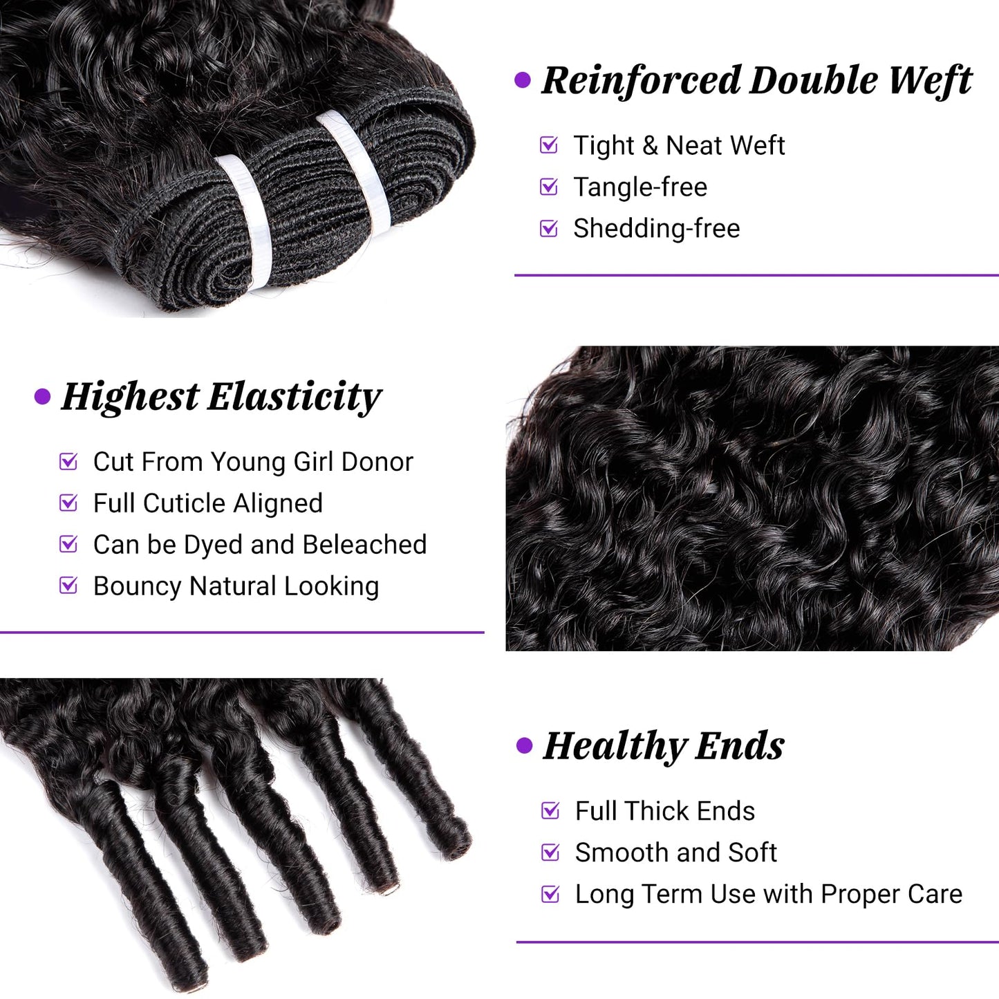 Bundles Human Hair Burmese Curly Water Wave Bundles Human Hair Extensions 3C4A Spiral End Quick for Women 20 22 24 INCH Natural