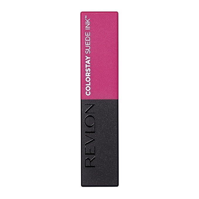 Revlon Lipstick, ColorStay Suede Ink, Built-in Primer, Stocking Stuffer for Women, Waterproof, Smudge-proof, Matte Color, 010 Tunnel Vision, 0.09 oz