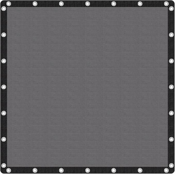 VICLLAX 90% Shade Fabric Sun Shade Cloth with Reinforced Grommets, Outdoor Sun Screen Fabric for Outdoor Patio Garden Perg...