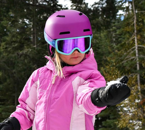 Giro Crue Kids Snow Helmet - Ano Lime - Size M (55.5-59cm)