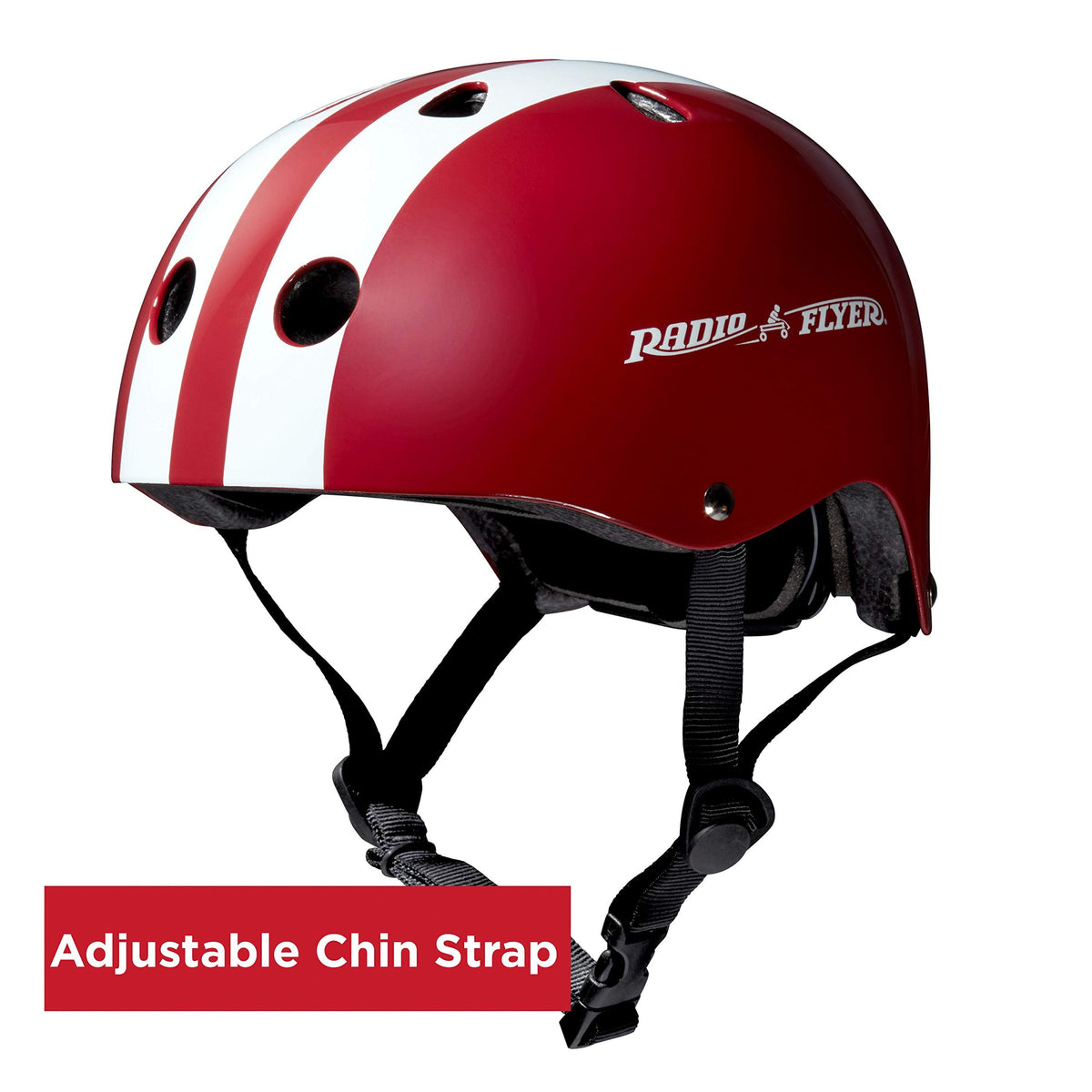 Radio Flyer Helmet, Toddler & Kids Bike Helmet for Ages 2-5, Red