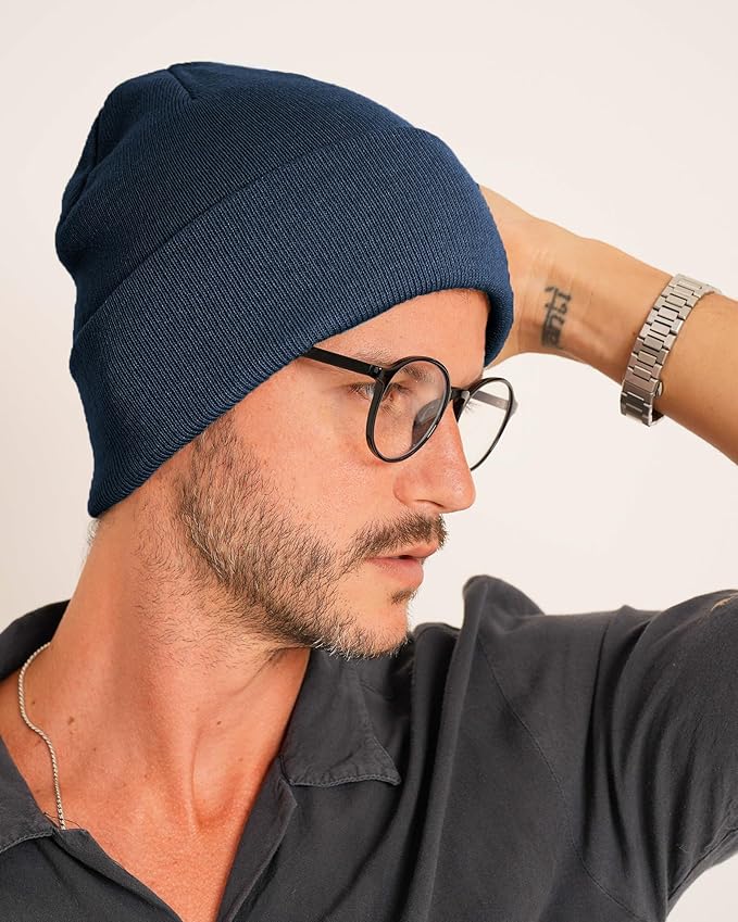 FURTALK Beanie for Men Women Cuffed Thick Knitted Unisex Winter Hat Beanies Skull Cap
