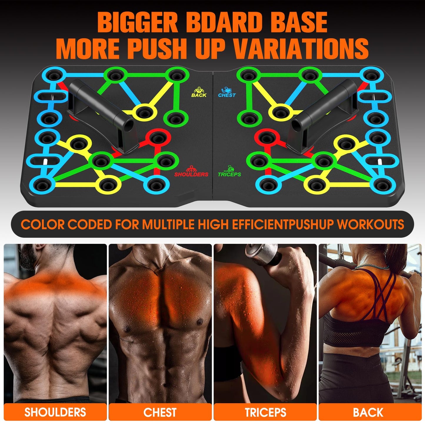 AERLANG Push Up Board, Portable 30-in-2 Workout Set for Push Up, Chest Fitness Equipment with Pilates Equipment & Ab Roller for Men & Women, Fat Burning Push Up Bar for Home Gym