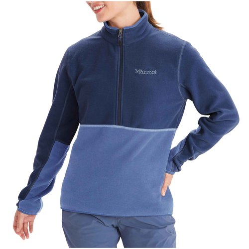MARMOT Women's Rocklin 1/2 Zip - Fleece Pullover Jacket, Twilight Blue/Blue Bonnet, X-Large