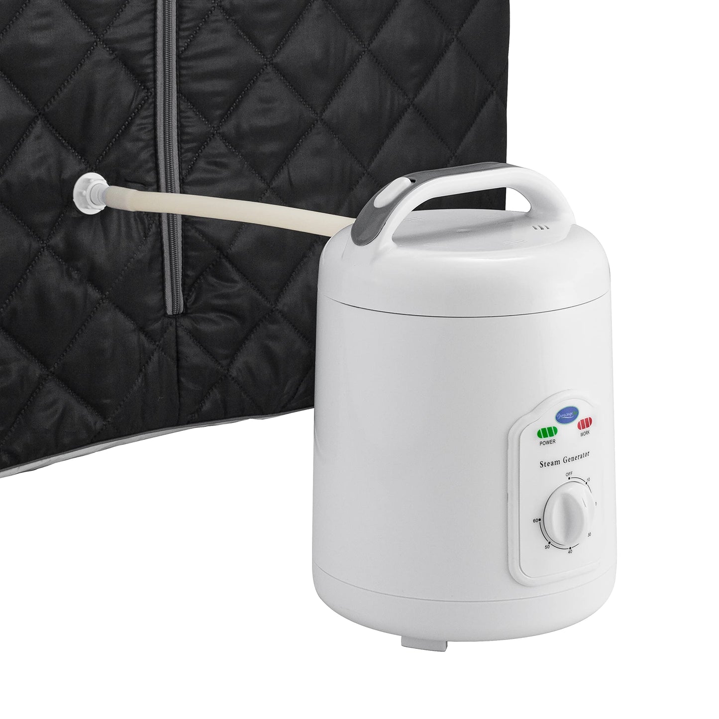 Durasage Lightweight Portable Personal Steam Sauna Spa for Relaxation at Home, 60 Minute Timer, 800 Watt Steam Generator, Chair Included (Black)